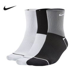 nike耐克女袜时尚新款三双装运动休闲训练中筒袜潮ck6021904