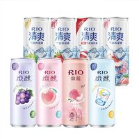 百亿补贴：RIO 锐澳 微醺预调鸡尾酒微醺4罐+清爽4罐多口味随机组合装