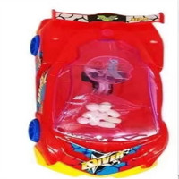 微凡嘉（weifanjia）儿童宝宝玩具车小汽车跑车拉线车回力车灯光回旋大号 红色带糖果