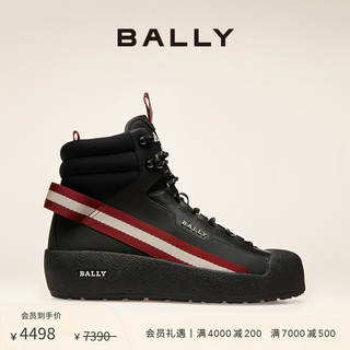 BALLY 巴利 男士黑色时尚皮革雪地靴6301392