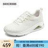 斯凯奇（Skechers）女鞋时尚休闲鞋透气网面鞋厚底增高缓震轻质运动鞋177411 白色/WHT 35