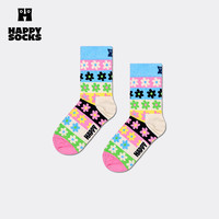 Happy Socks童袜秋冬保暖可爱运动小花条纹棉袜中筒袜 小花条纹 0-12M