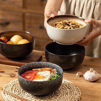 摩登主妇 日式泡面碗餐具套装家用面条拉面碗汤碗防烫陶瓷