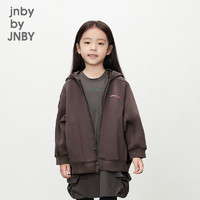 jnby by JNBY江南布衣童装连帽开襟卫衣男女童24春1O2411530 256/紫砂色 150cm