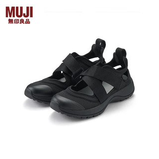 无印良品（MUJI）男女通用 运动凉鞋（男士/女士）无性别 忍者鞋 厚底 EKB12A4S 黑色 230mm /XS/36码(2.0)