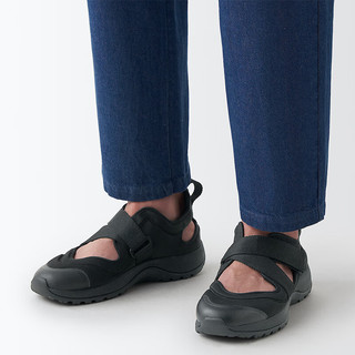 无印良品（MUJI）男女通用 运动凉鞋（男士/女士）无性别 忍者鞋 厚底 EKB12A4S 黑色 230mm /XS/36码(2.0)
