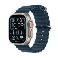 Apple 苹果 watch ultra2苹果智能手表GPS + 蜂窝款智能运动手表男女通用款 蓝色 海洋表带  官方标配