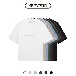 GXG男装 多色字母图案短袖T恤 24年夏季G24X442027 黑色 185/XXL