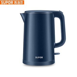 百亿补贴：SUPOR 苏泊尔 电热水壶烧水壶1.5升304不锈钢无缝内胆防干烧大容量开水壶