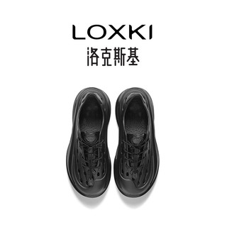 LOXKI（洛克斯基）Alpha洞洞鞋户外运动凉鞋沙滩鞋款 男女同款 黑武士 42 适合【41-42】