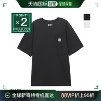 carhartt 日本直邮Carhartt Carhartt 圆领 T恤男式 k87 blk 短袖口袋