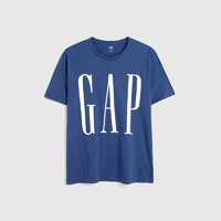 Gap 盖璞 休闲舒适圆领LOGO短袖T恤 499950