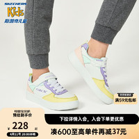 Skechers斯凯奇童鞋女童运动鞋儿童板鞋小白鞋休闲鞋大童跑鞋310156L WMLT白色/多彩色（女童） 33