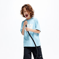 little MO&Co.吸湿速干 little moco童装24夏男女童印花短袖T恤KBD2TEE038 海岛蓝色 120/60