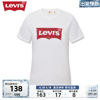 Levi's 李维斯 24春季新款女士做旧logo印花复古休闲短袖T恤