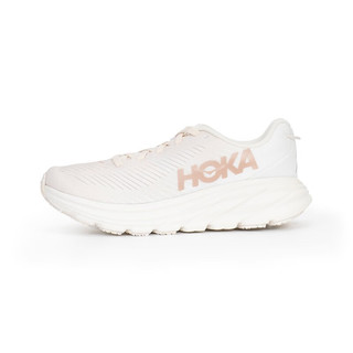 HOKA ONE ONE 男女款林康3减震公路跑步鞋 1119396-女款-流沙色/玫瑰金 8