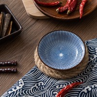 KANDA 神田 日式陶瓷家用碟子日本味碟小吃碟醋碟酱油碟子 进口餐具套装 凌十草 9.6cm