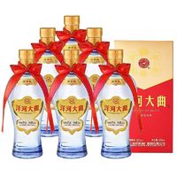 洋河大曲新天蓝42度375ml*6瓶浓香白酒小瓶装自饮酒水