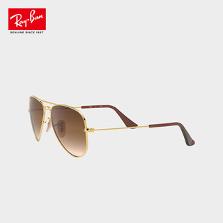 RayBan）眼镜时尚系列太阳镜墨镜飞行员形金属全框