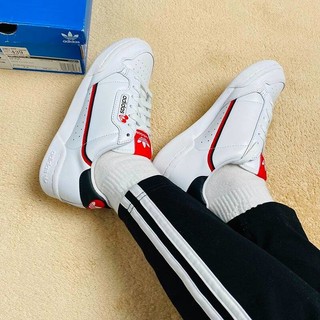 adidas 阿迪达斯 男鞋女鞋三叶草CONTINENTAL 80经典复古运动小白鞋休闲板鞋FZ1818 FZ1818 36