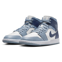 NIKE 耐克 女鞋2024春季新款AIR JORDAN 1 MID运动时尚休闲AJ1篮球鞋BQ6472 BQ6472-140 38