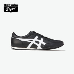 Onitsuka Tiger 鬼塚虎 MACHU RACER男女款黑色舒适百搭平底休闲鞋