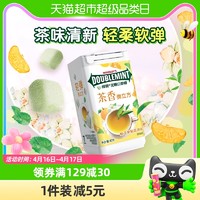 88VIP：DOUBLEMINT 绿箭 口香糖果茶立方柚子茉莉花茶味约18粒40g*1瓶小零食口气清新