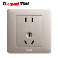 legrand 罗格朗 开关插座面板逸典米兰金五孔带usb三孔空调插家用单控开关