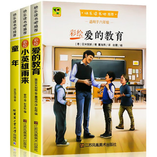 快乐读书吧六年级上册（全3册）爱的教育+小英雄雨来+童年 小学语文教材配套阅读丛书目