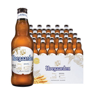 Hoegaarden 福佳 白啤酒比利时风味小麦白啤酒果啤248ml*24瓶装整箱
