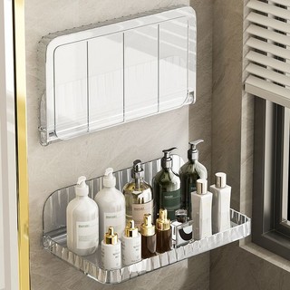 优勤 卫生间可折叠置物架免打孔浴室架子洗漱台厕所壁挂墙上收纳架