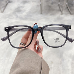 Jesmoor时尚方形眼镜框 果冻灰框+ 161非球面镜片