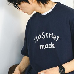 714STREET 夏季刺绣短袖t恤小众设计原创打底衫内搭运动情侣男女同款