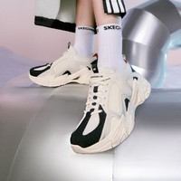 SKECHERS 斯凯奇 牛仔机甲鞋 女款复古慢跑鞋 896212-WNVR