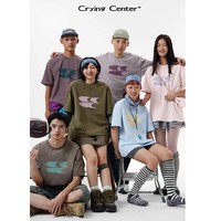 CryingCenter 哭喊中心 莫兰迪低饱和多色3C经典LOGO短袖teeT恤 CT233007