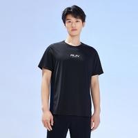 ANTA 安踏 男跑步T恤夏季轻薄透气健身训练圆领运动短t恤男