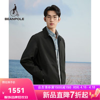 BEANPOLE 滨波 2024春夏新款男士经典商务休闲都市立领衬衫外套 黑色 175/92A M