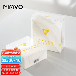 MAVO 咖啡滤纸 手冲咖啡过滤纸 V60日本原浆滤纸100张手冲滤纸 V01（100张入）