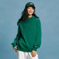 Champion 时尚运动大草写logo刺绣连帽长袖卫衣