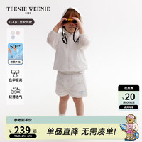 Teenie Weenie KidsUPF50+防晒小熊壳小熊童装24夏季男女宝宝外套 象牙白 110cm