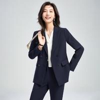 ESE-Y 逸阳 气质职业西服套装女2024春季修身通勤休闲时尚西装长裤两件套