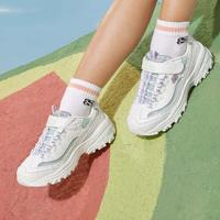 SKECHERS 斯凯奇 女中大童|网面透气校园鞋女童鞋魔术贴老爹鞋熊猫鞋小白鞋夏季