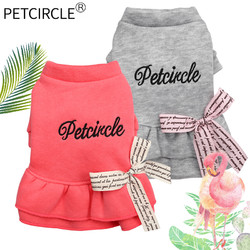 PETCIRCLE 宠物圈 宠物衣服 狗狗衣服 猫咪衣服小狗狗服饰泰迪法斗秋装蝴蝶结字母裙