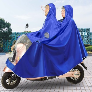 PALLA 新大洲 电动车雨衣雨披摩托车双人电瓶车加大加厚单人成人雨衣二轮摩托车