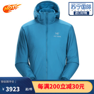 ARC'TERYX 始祖鸟 男子棉衣 ATOM LT HOODY 轻量保暖透气防风连帽棉服 Frenetic蓝 XXL