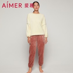 Aimer 爱慕 新品期许圆领长袖长裤分身套装SJAM466831