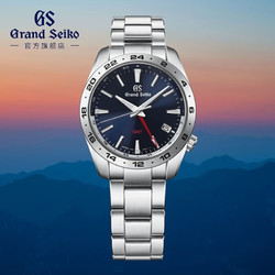 Grand Seiko 冠蓝狮 gs石英GMT运动男表 蓝盘 SBGN029G