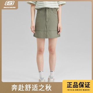 百亿补贴：SKECHERS 斯凯奇 春夏时尚百搭舒适透气女士梭织短裙运动裙半身裙L223W148