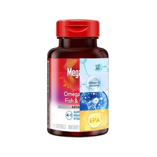 MegaRed 4合1 磷虾油鱼油混合胶囊500mg 80粒
