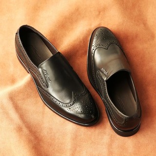 S.T.Dupont 都彭 男士一脚蹬布洛克牛皮革商务鞋舒适耐磨爸爸鞋男皮鞋